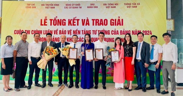Báo Thanh tra đoạt 2 giải Ba tại Cuộc thi Chính luận bảo vệ nền tảng tư tưởng của Đảng năm 2024