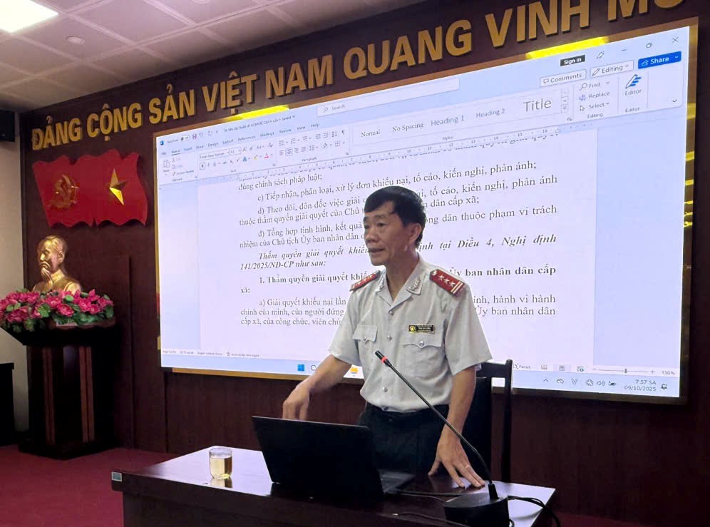 Thanh tra tỉnh Điện Biên tập huấn nghiệp vụ tiếp công dân, giải quyết khiếu nại, tố cáo cho các xã, phường