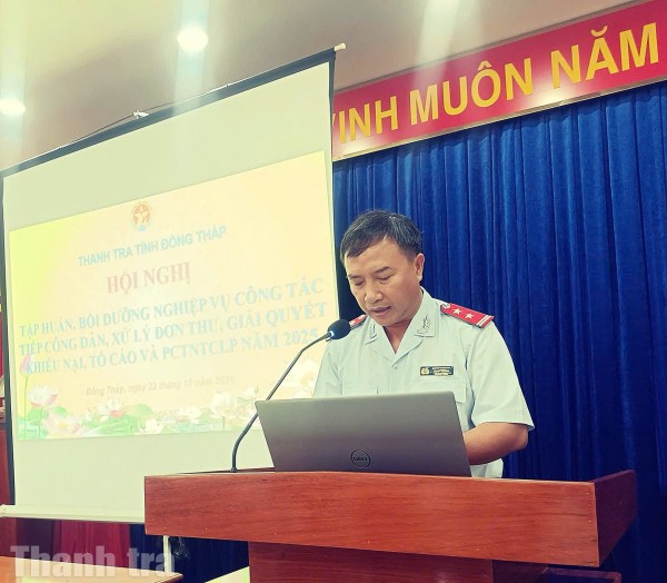 Tập huấn pháp luật giúp từng cán bộ Thanh tra nâng cao chất lượng công tác thanh tra, giải quyết khiếu nại, tố cáo