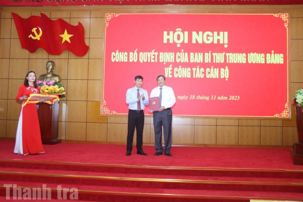Công bố quyết định của Ban Bí thư về công tác cán bộ tại Tây Ninh