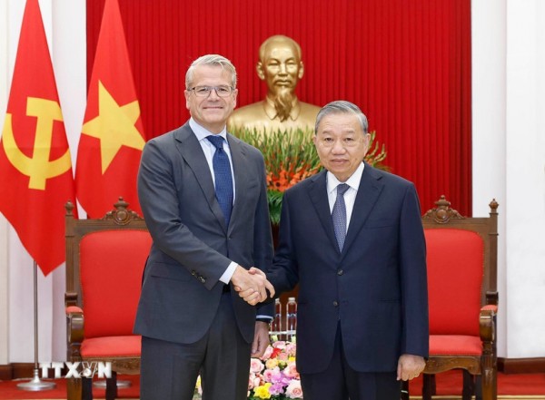 Tổng Bí thư Tô Lâm tiếp Giám đốc Tập đoàn A.P.Moller – Maersk