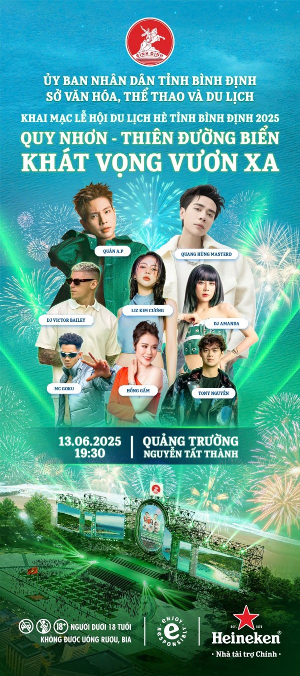 Khai mạc Lễ hội Du lịch hè Bình Định 2025 với đêm nghệ thuật đặc sắc