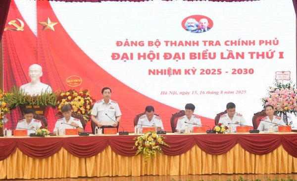 Khai mạc Đại hội Đại biểu Đảng bộ Thanh tra Chính phủ lần thứ I, nhiệm kỳ 2025-2030
