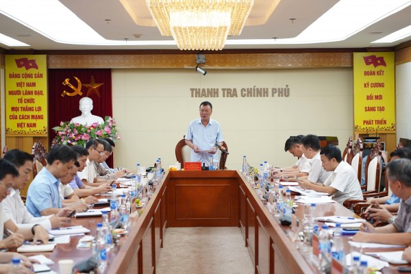 Thanh tra Chính phủ: Họp giao ban tổng kết công tác tháng 7 và nhiệm vụ trọng tâm tháng 8/2025