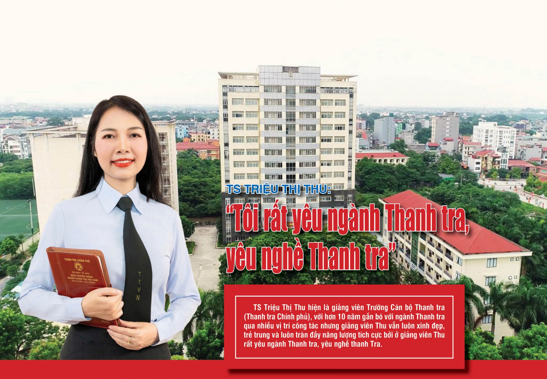 Tiến sĩ Triệu Thị Thu: “Tôi rất yêu ngành Thanh tra, yêu nghề Thanh tra”