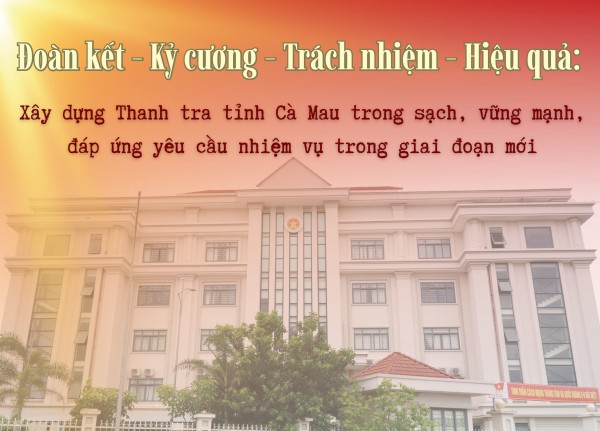 Ngành Thanh tra tỉnh Cà Mau thu hồi hàng chục tỷ đồng cho ngân sách Nhà nước
