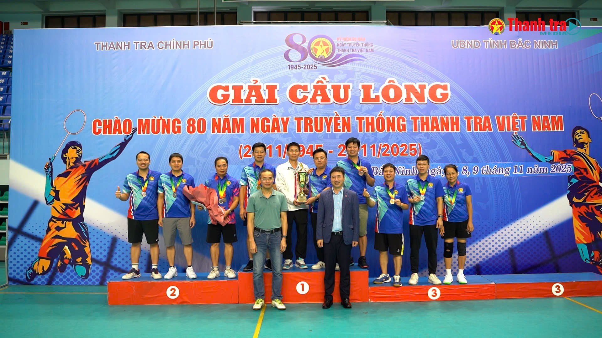 GIẢI CẦU LÔNG NGÀNH THANH TRA 2025: Vinh danh tinh thần đoàn kết và Quyết tâm chiến thắng