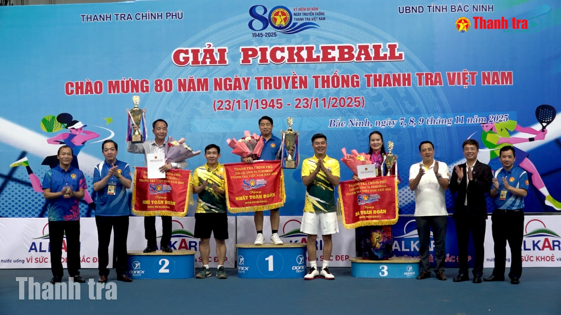 Giải Pickleball ngành Thanh tra 2025 thành công tốt đẹp