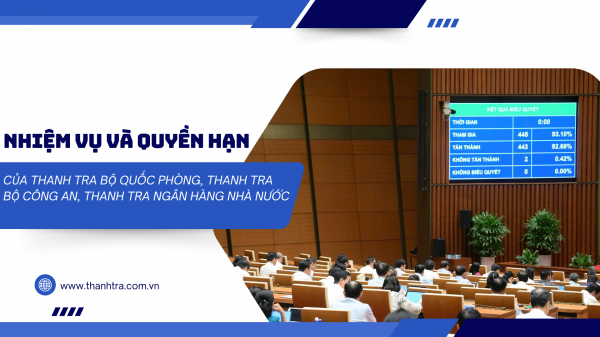 Khẳng định vai trò nòng cốt của Thanh tra Bộ Quốc phòng, Bộ Công an và Ngân hàng Nhà nước trong thực thi pháp luật thanh tra