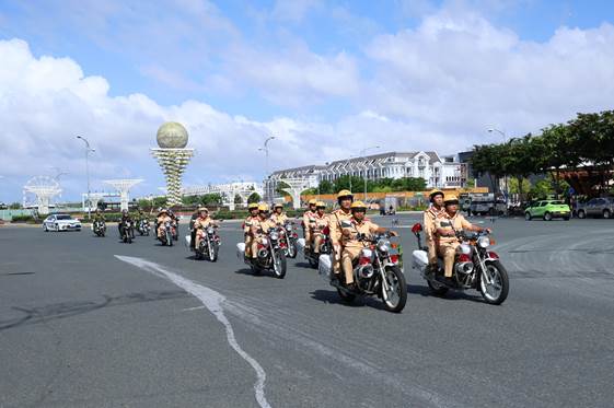 Công an tỉnh An Giang ra quân trấn áp tội phạm, bảo đảm an ninh các sự kiện chính trị