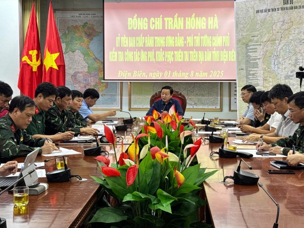 Phó Thủ tướng Trần Hồng Hà trực tiếp chỉ đạo khắc phục hậu quả mưa lũ tại Điện Biên