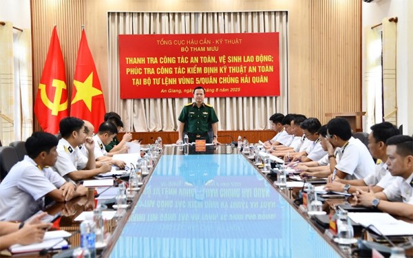 Đẩy mạnh thanh tra về an toàn, vệ sinh lao động trong Quân đội