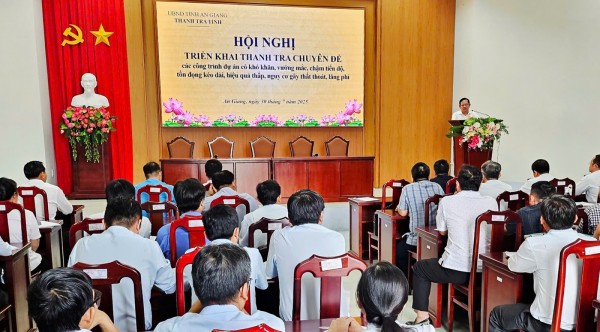 An Giang: Triển khai kế hoạch thanh tra 92 dự án có khó khăn, vướng mắc