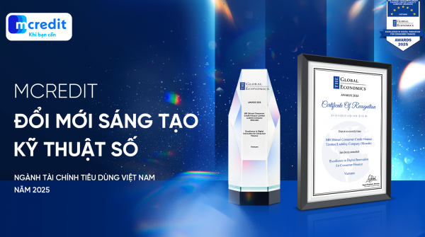 Mcredit được vinh danh 5 năm liên tiếp tại The Global Economics Awards