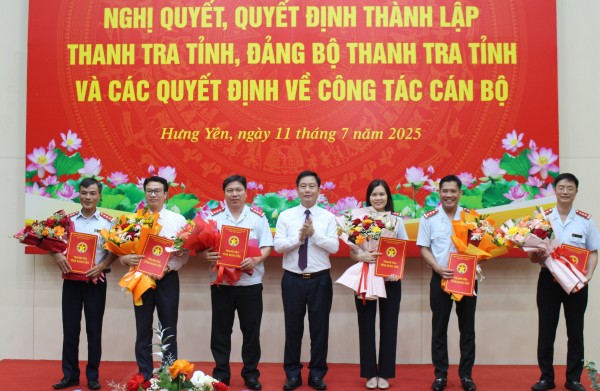 Thanh tra tỉnh Hưng Yên: Chủ động, quyết liệt triển khai công việc sau sáp nhập