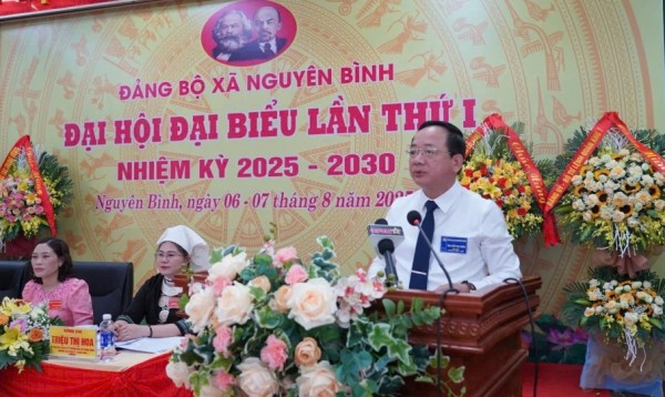 Cao Bằng: Đại tướng Trịnh Văn Quyết dự Đại hội đại biểu Đảng bộ xã Nguyên Bình