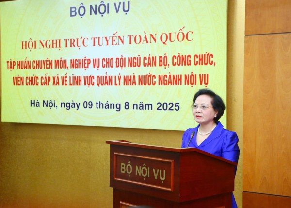 Bộ Nội vụ: Tập huấn nghiệp vụ cho cán bộ, công chức, viên chức cấp xã trên toàn quốc