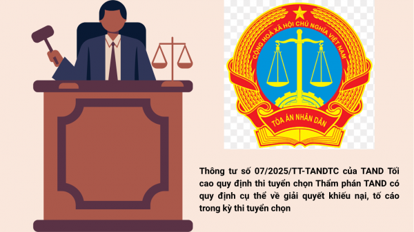 Giải quyết khiếu nại, tố cáo trong thi tuyển chọn Thẩm phán Tòa án Nhân dân