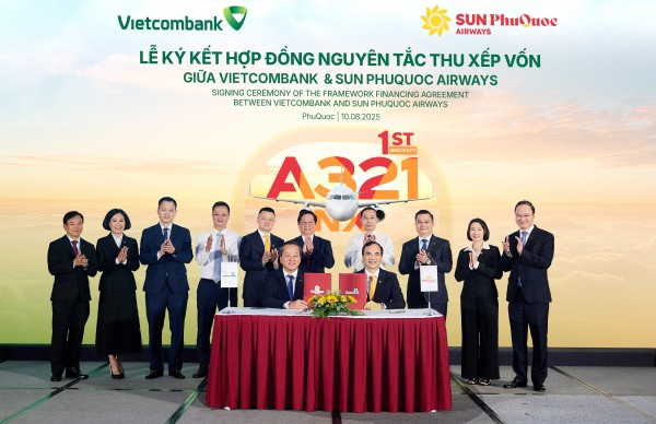 Vietcombank đồng hành cùng Sun PhuQuoc Airways ngay từ ngày đầu, chắp cánh đội bay tương lai
