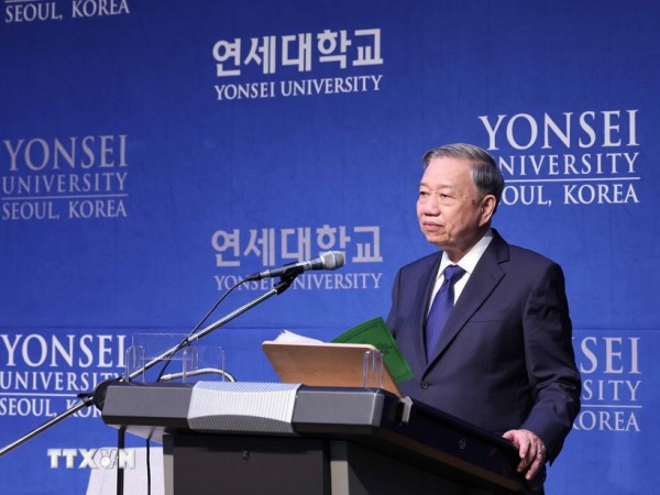 Tổng Bí thư Tô Lâm phát biểu tại Đại học Yonsei về tăng cường quan hệ Việt-Hàn