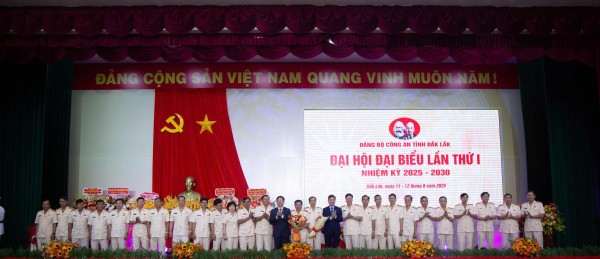 Đại hội Đảng bộ Công an tỉnh Đắk Lắk hướng tới xây dựng lực lượng hiện đại, đáp ứng yêu cầu mới