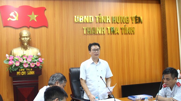 Thanh tra tỉnh Hưng Yên: Công bố quyết định thanh tra chuyên đề dự án khó khăn, vướng mắc