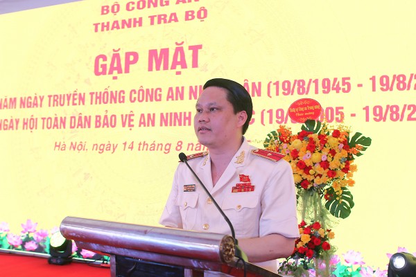 Xây dựng lực lượng Thanh tra Công an nhân dân thật sự trong sạch, vững mạnh, chính quy, tinh nhuệ, hiện đại