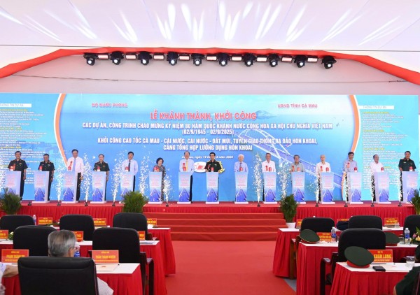 Khởi công – Khánh thành 5 dự án trọng điểm: Cà Mau kiến tạo diện mạo đô thị văn minh, hiện đại