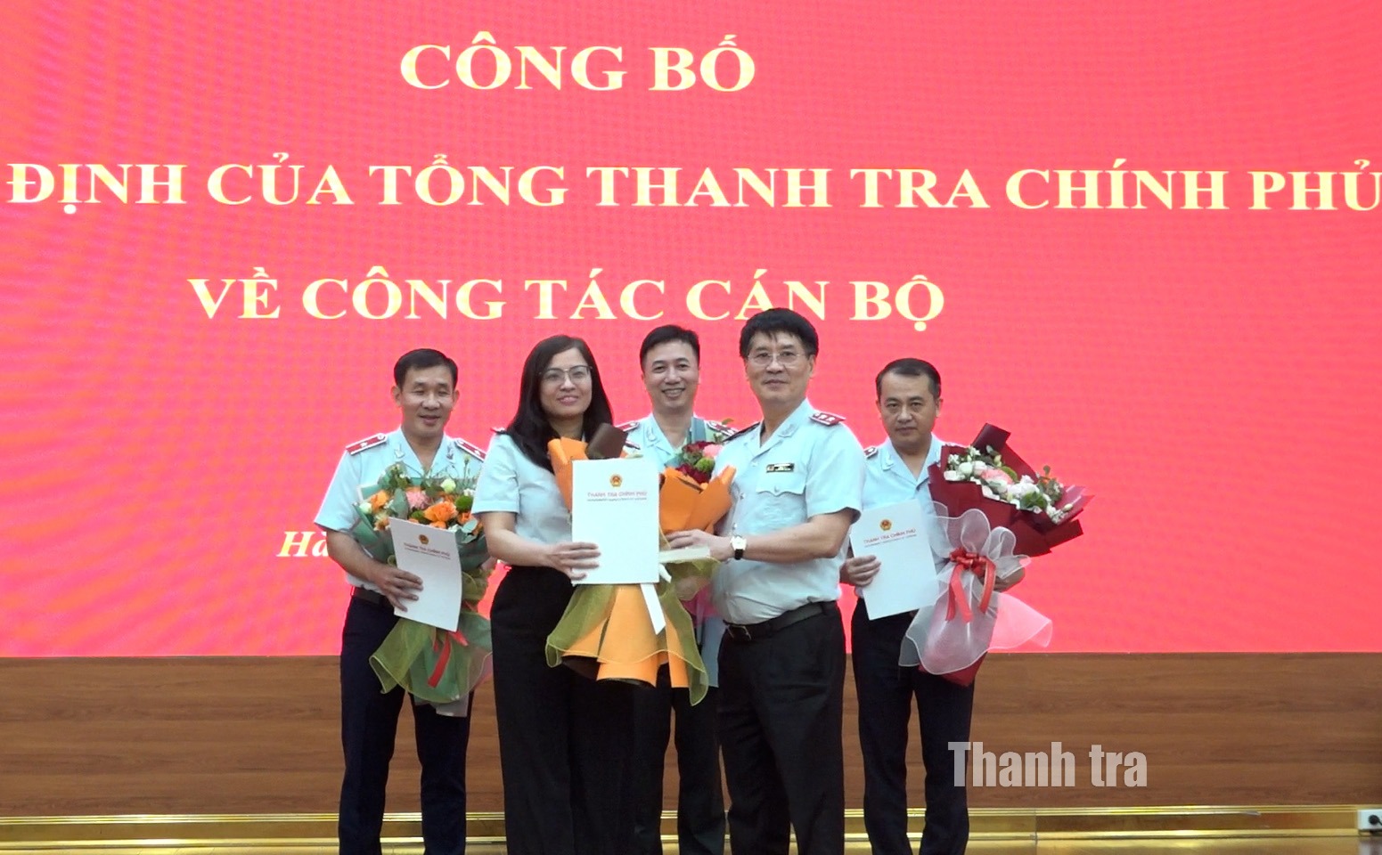 Công bố 4 quyết định của Tổng Thanh tra Chính phủ về điều động, bổ nhiệm cán bộ