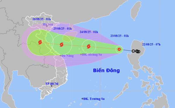 Áp thấp nhiệt đới vào Biển Đông, hôm nay sẽ mạnh lên thành bão số 5