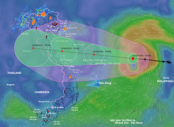 Bão số 5 hướng về Thanh Hóa - Quảng Trị, liên tục tăng cấp