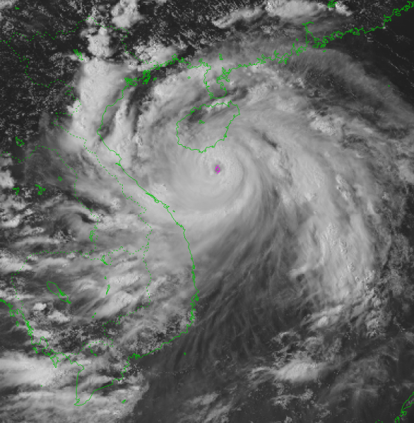 Bão số 5 di chuyển nhanh, đi vào các tỉnh từ Thanh Hóa đến Bắc Quảng Trị từ trưa mai 25/8