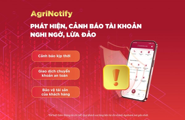 Agribank tăng cường biện pháp bảo vệ tài khoản khách hàng
