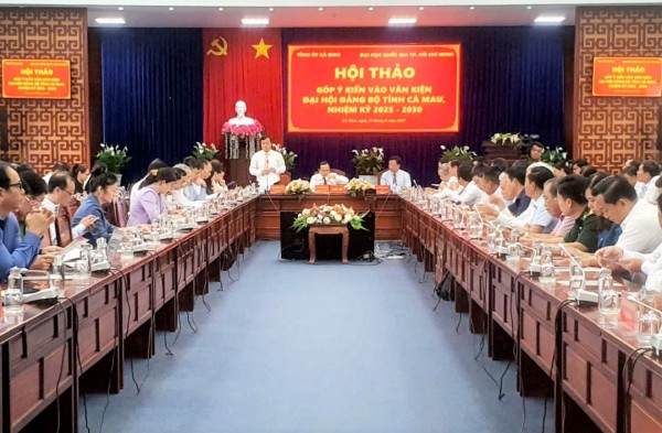 Cà Mau: Hội thảo góp ý Văn kiện Đại hội Đảng bộ tỉnh, nhiệm kỳ 2025 – 2030