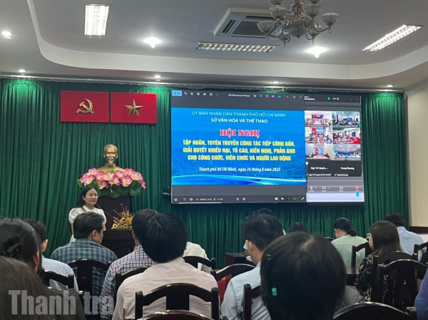 Tập huấn công tác tiếp công dân, giải quyết khiếu nại, tố cáo trong lĩnh vực văn hóa - thể thao