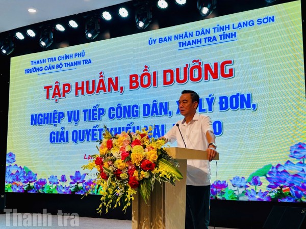 Thanh tra tỉnh Lạng Sơn tổ chức tập huấn, bồi dưỡng nghiệp vụ tiếp công dân, xử lý đơn thư