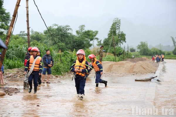 Công an tỉnh Sơn La chủ động ứng phó với ngập úng, sạt lở và lũ ống trên địa bàn
