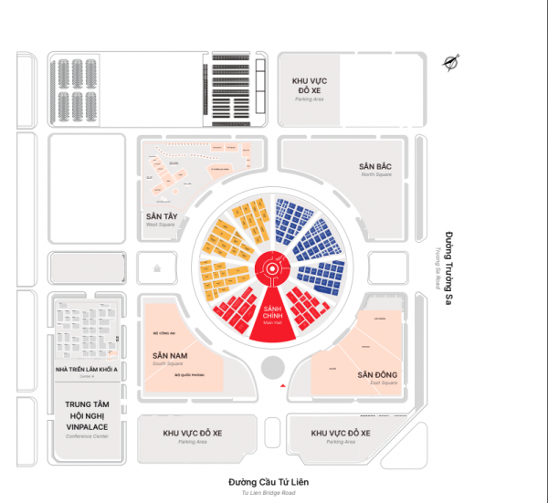 Sơ đồ hướng dẫn người dân tham quan triển lãm “80 năm Hành trình Độc lập - Tự do - Hạnh phúc”