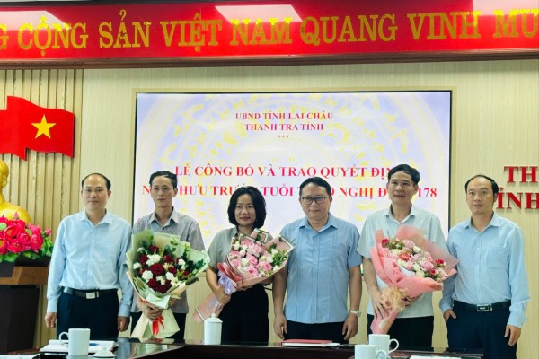 Thanh tra tỉnh Lai Châu: Ghi nhận, tri ân những đóng góp của các đồng chí nhận quyết định nghỉ hưu trước tuổi