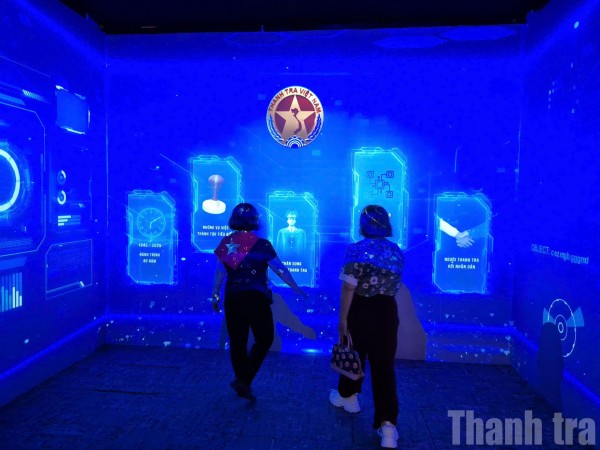 Ấn tượng Phòng trải nghiệm đa giác quan tại gian trưng bày thành tựu ngành Thanh tra Việt Nam