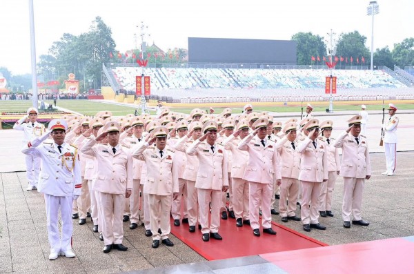 Đảng ủy Công an Trung ương, Bộ Công an vào Lăng viếng Bác nhân Quốc khánh 2/9