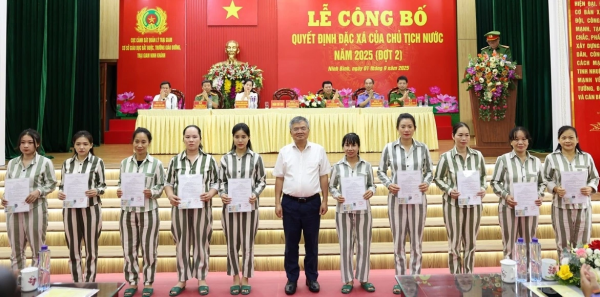 Ninh Bình: Công bố quyết định đặc xá cho hơn 600 phạm nhân