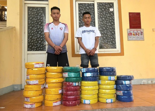 Bắt giữ 2 anh em ruột trộm cắp 44 cuộn dây điện