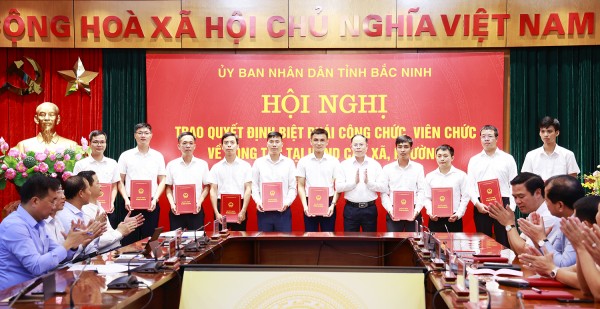Bắc Ninh biệt phái nhiều cán bộ từ tỉnh về xã làm việc