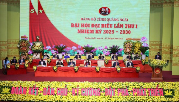 Đại hội Đảng bộ tỉnh Quảng Ngãi tiến hành phiên trù bị và khai trương Trung tâm báo chí