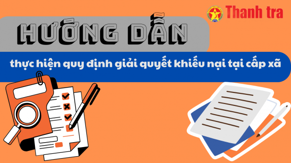 Hướng dẫn thực hiện quy định giải quyết khiếu nại tại cấp xã
