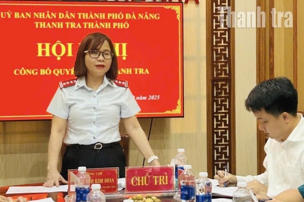 Thanh tra thành phố Đà Nẵng công bố quyết định thanh tra tại xã Hà Nha