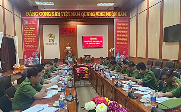 Công bố quyết định thanh tra tại Trại giam Cái Tàu