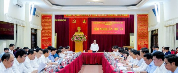 Ban Chấp hành Đảng bộ tỉnh Nghệ An cho ý kiến, quyết định nhiều nội dung quan trọng chuẩn bị Đại hội XX