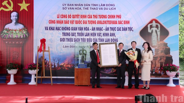 Lâm Đồng: Tượng Avalokitesvara Bắc Bình được công nhận là bảo vật quốc gia